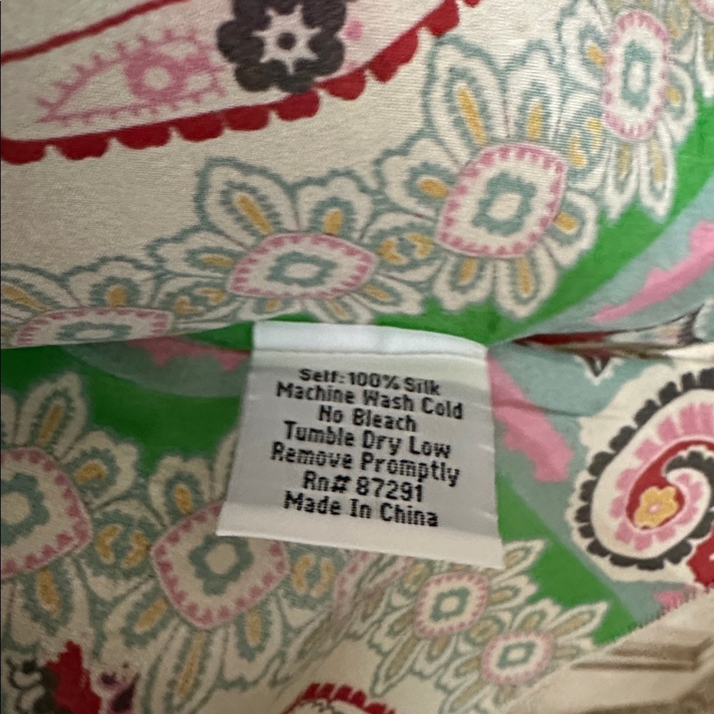 Johnny Was Multicolor Paisley kimono style top - Picture 3 of 6
